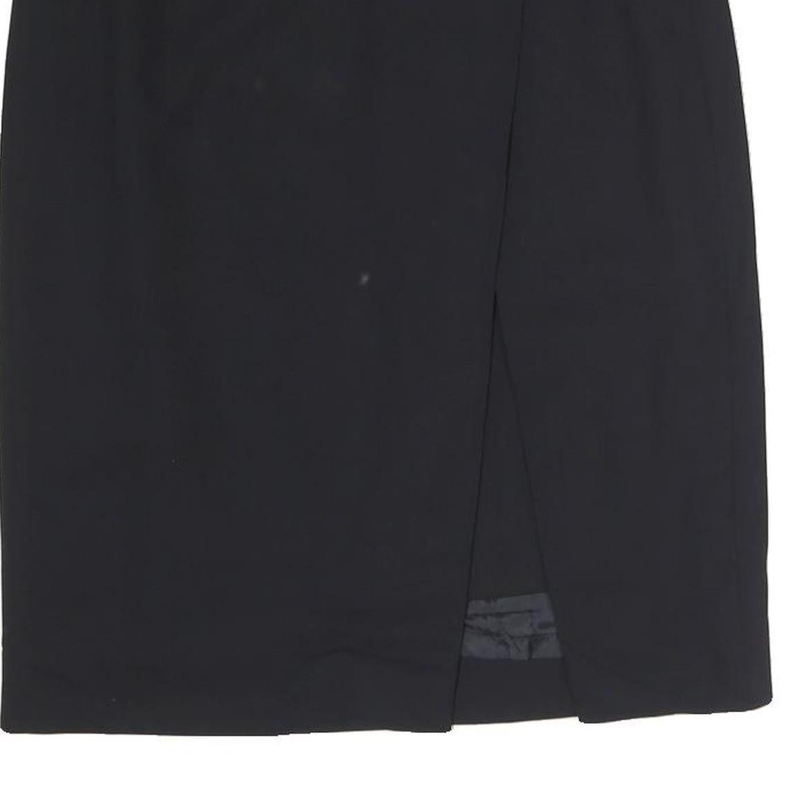 ESCADA Womens Black Classic Pencil Knee Length Cotton Skirt M Smart Formal