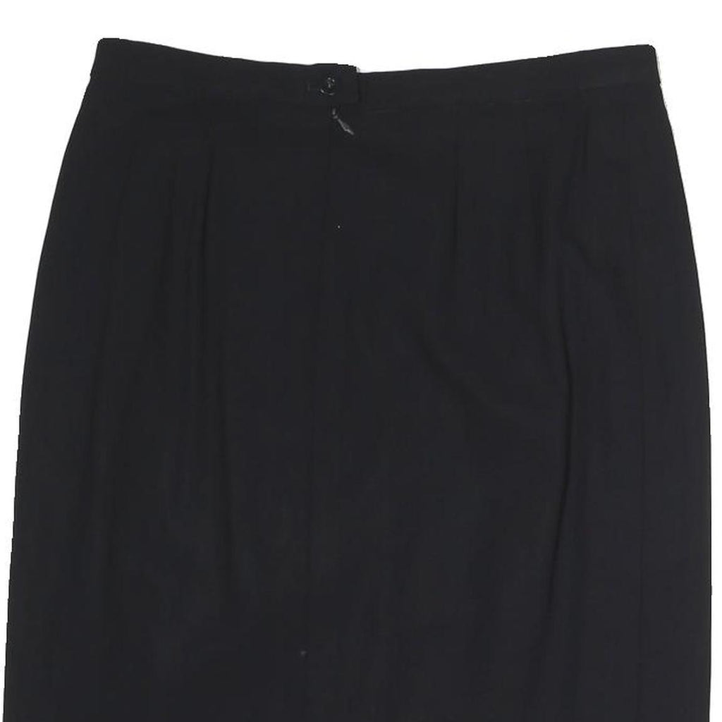 ESCADA Womens Black Classic Pencil Knee Length Cotton Skirt M Smart Formal