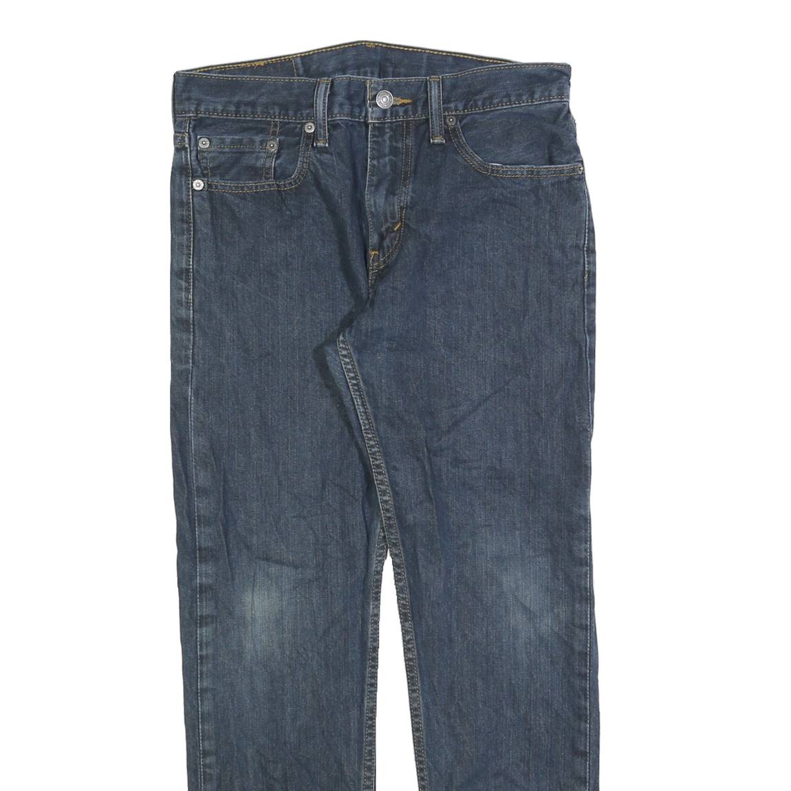 LEVI'S 502 Mens Jeans Blue Slim Straight Denim Medium W29 L27 Stylish Zip