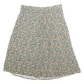 Womens A-Line Skirt Green Midi Floral M