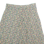 Womens A-Line Skirt Green Midi Floral M