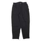 TEDDY'S Womens Cotton Blend Black Relaxed Tapered Trousers W30 L28 Casual Wear