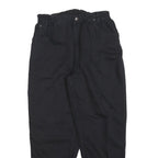 TEDDY'S Womens Cotton Blend Black Relaxed Tapered Trousers W30 L28 Casual Wear