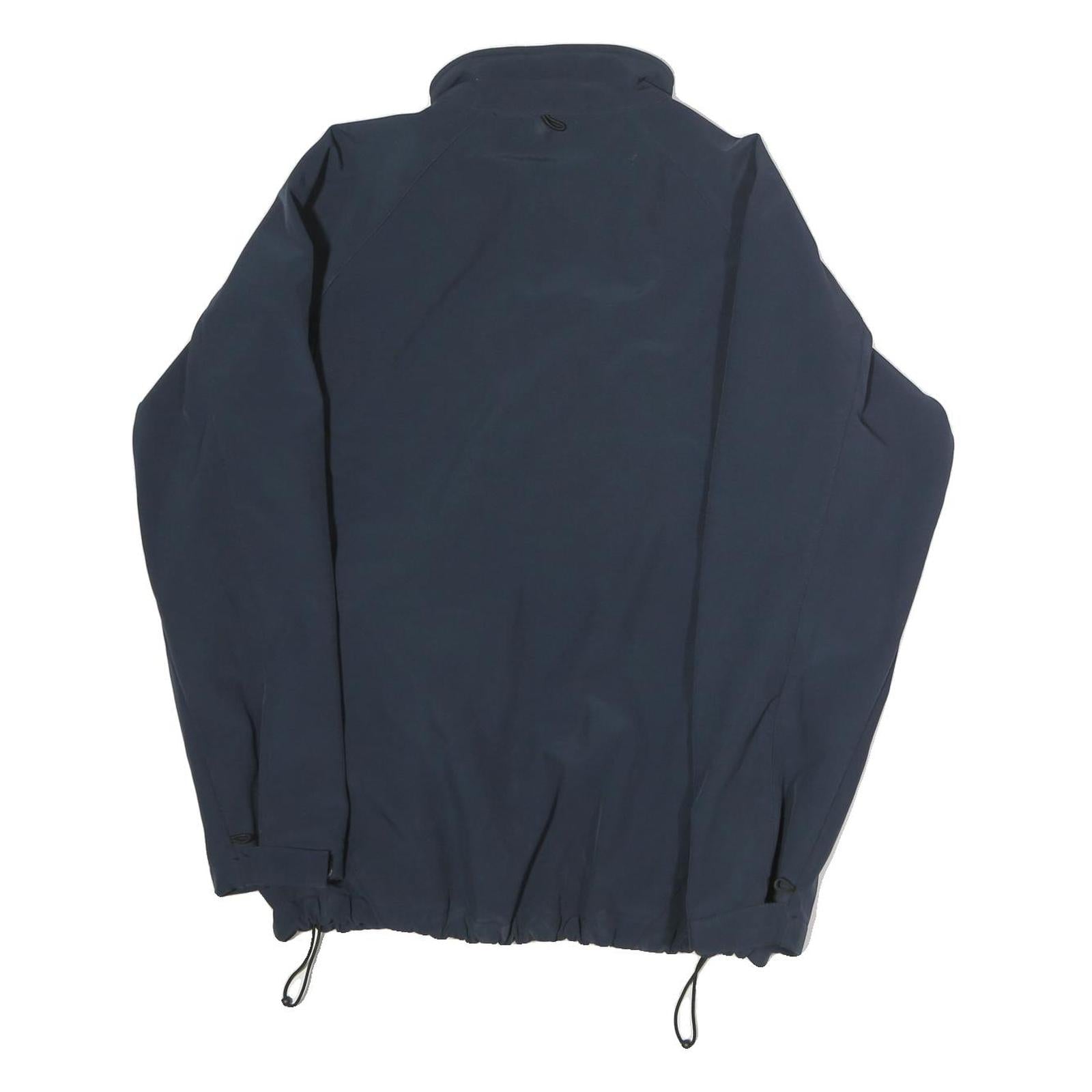 DICKIES Mens Navy Blue Jacket M Cotton Plain Zip Casual Workwear