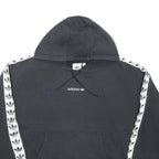 ADIDAS ORIGINALS Mens Black Hoodie XL Cotton Blend Pullover Trefoil Logo