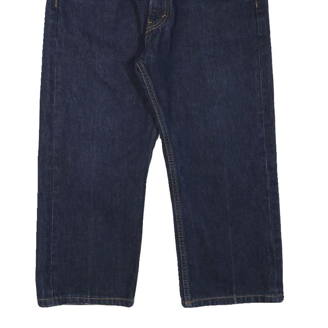 LEVI'S 505 Mens Jeans Blue Regular Straight Denim Raw W33 L21 Zip Closure