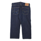 LEVI'S 505 Mens Jeans Blue Regular Straight Denim Raw W33 L21 Zip Closure