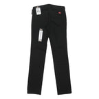 DICKIES Womens Black Regular Fit Straight Leg Trousers W30 L32 Workwear Zip