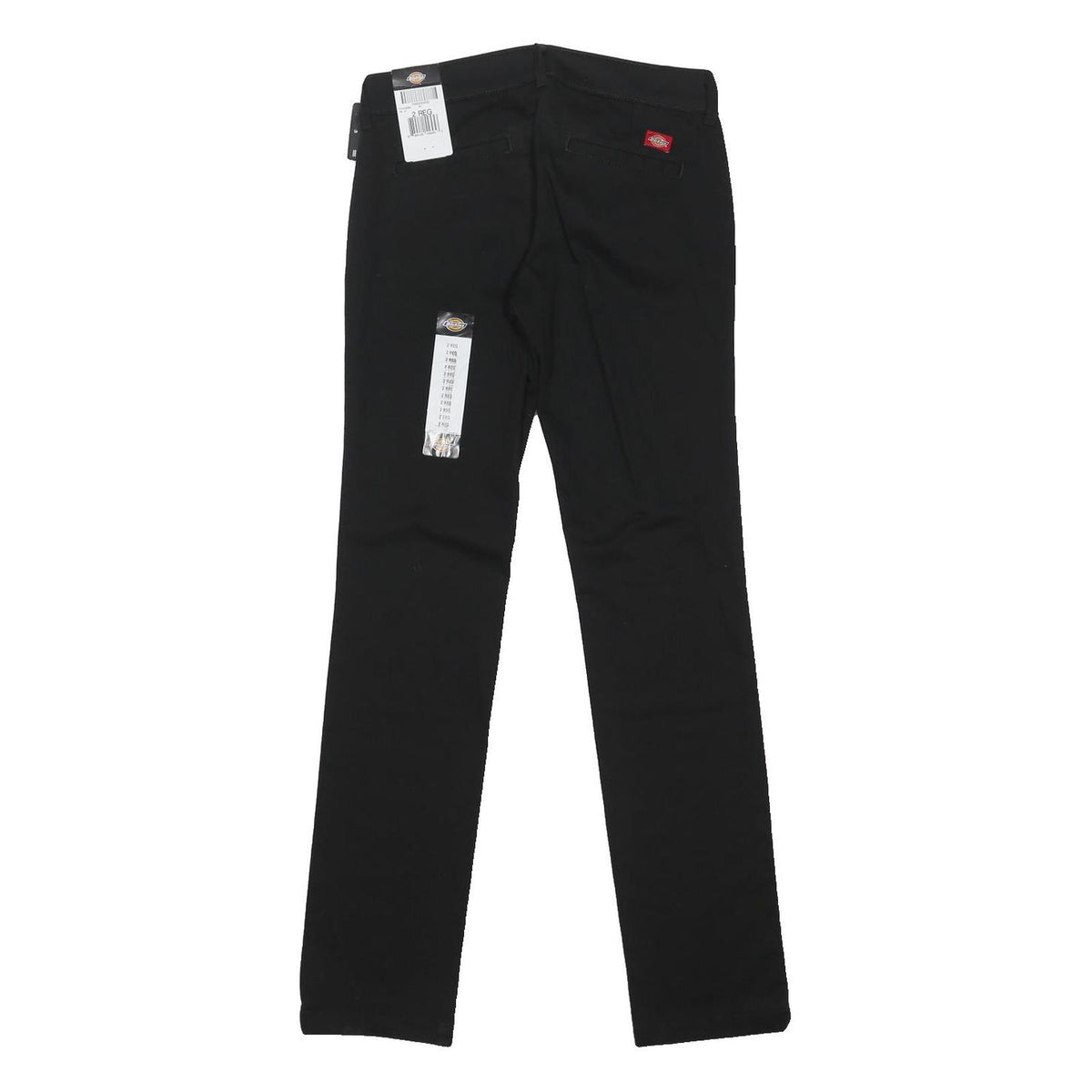 DICKIES Womens Black Regular Fit Straight Leg Trousers W30 L32 Workwear Zip