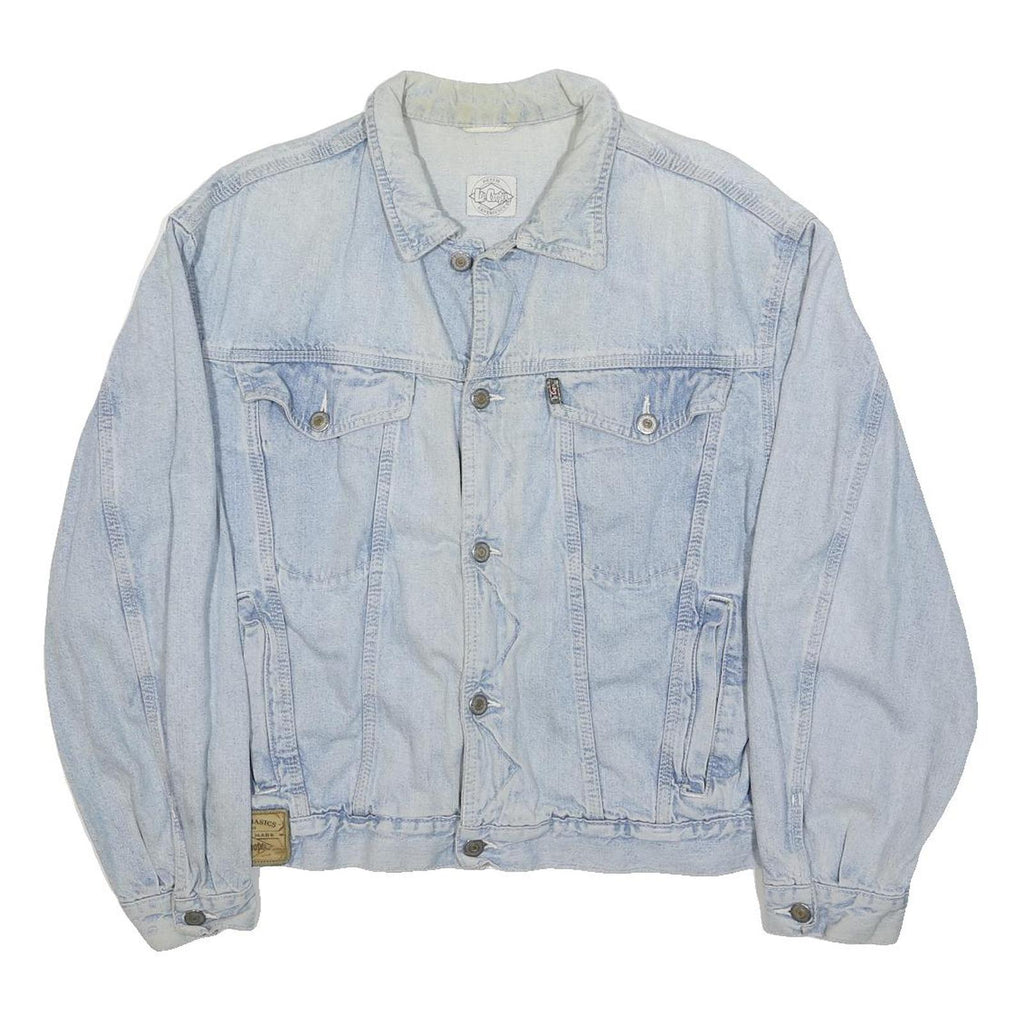 LEE COOPER Womens Blue Denim Button Jacket S Woven Classic Casual