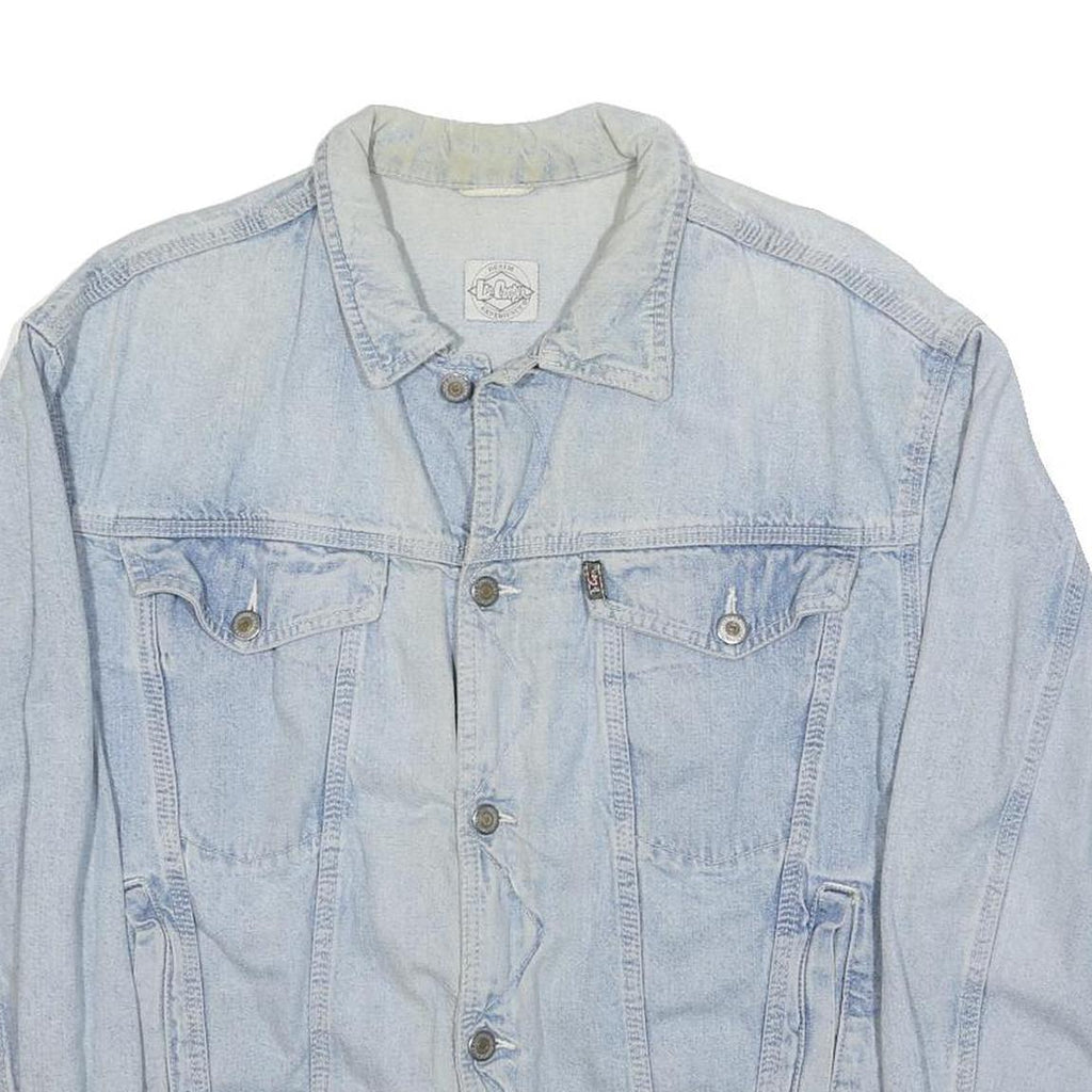 LEE COOPER Womens Blue Denim Button Jacket S Woven Classic Casual