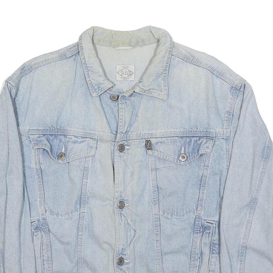 LEE COOPER Womens Blue Denim Button Jacket S Woven Classic Casual