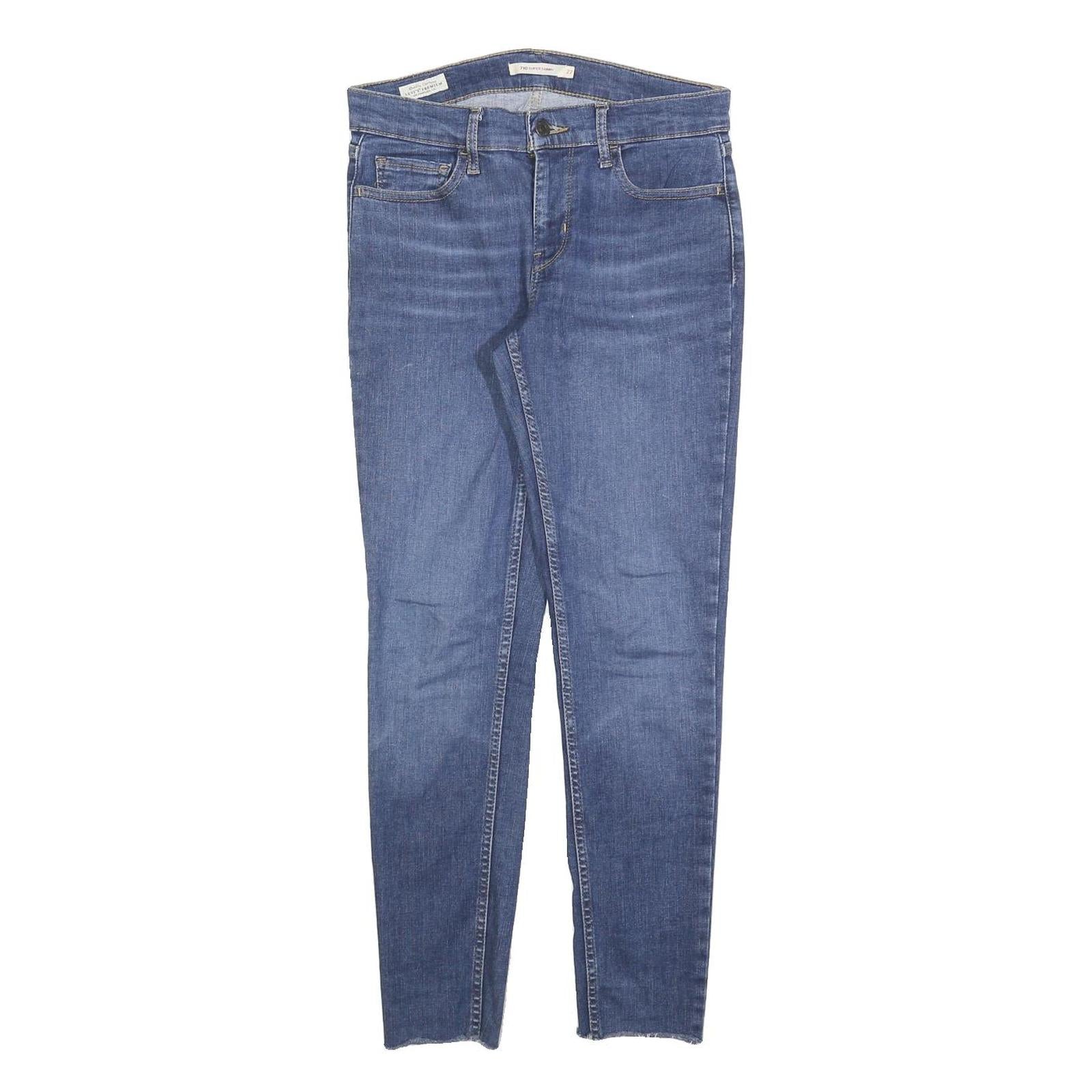 LEVI'S 710 Womens Jeans Blue Slim Skinny Denim Medium W30 L28 Stylish Fit