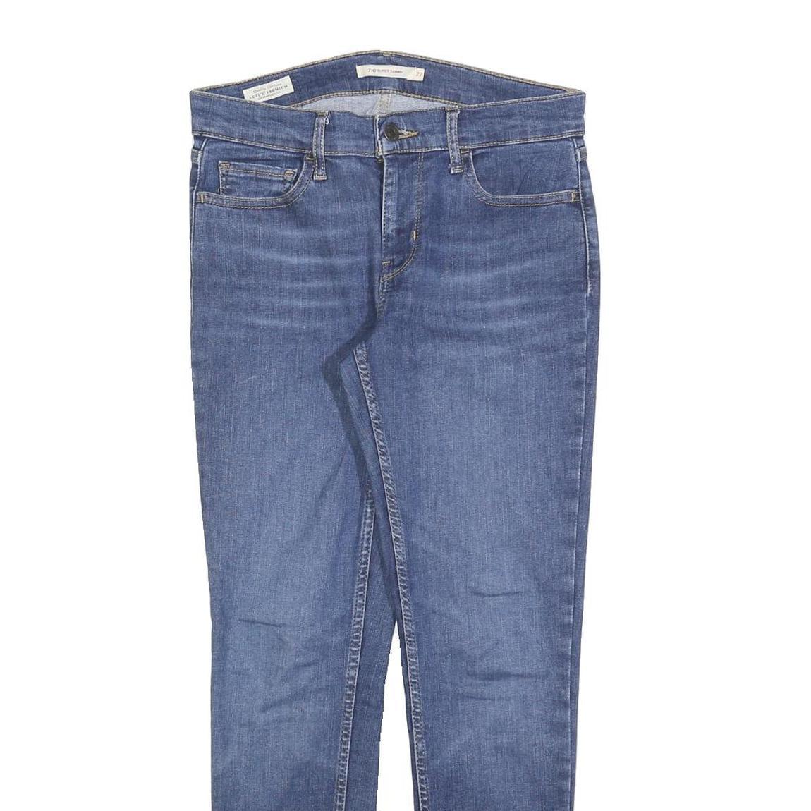 LEVI'S 710 Womens Jeans Blue Slim Skinny Denim Medium W30 L28 Stylish Fit