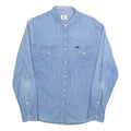 LEE Womens Blue Denim Shirt L Cotton Long Sleeve Button Closure Casual