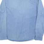 LEE Womens Blue Denim Shirt L Cotton Long Sleeve Button Closure Casual
