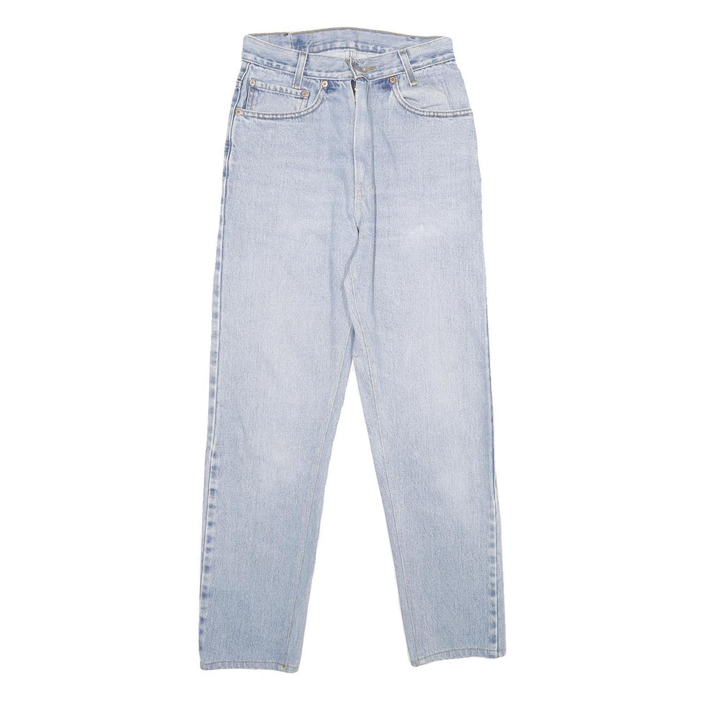 LEVI'S 505 Womens Jeans Blue Regular Straight Denim Light W25 L30 Classic Fit