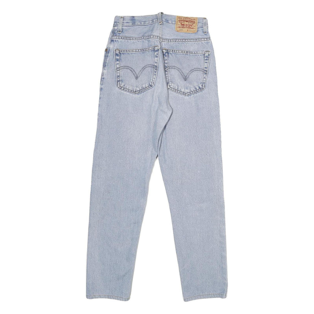LEVI'S 505 Womens Jeans Blue Regular Straight Denim Light W25 L30 Classic Fit