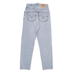 LEVI'S 505 Womens Jeans Blue Regular Straight Denim Light W25 L30 Classic Fit