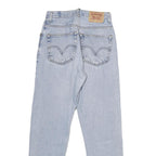 LEVI'S 505 Womens Jeans Blue Regular Straight Denim Light W25 L30 Classic Fit