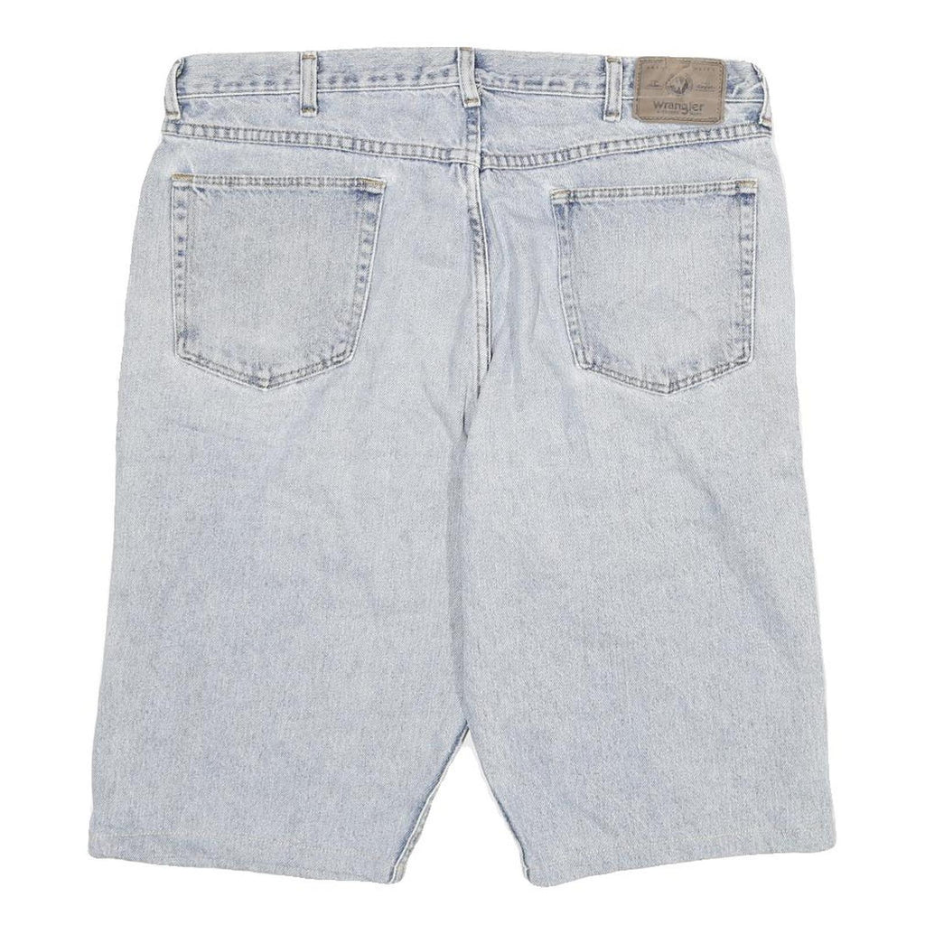 WRANGLER Mens Denim Blue Casual Shorts 2XL W36 Cotton Comfort Fit