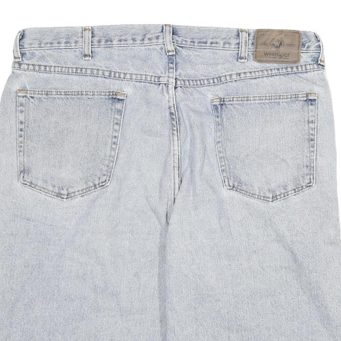 WRANGLER Mens Denim Blue Casual Shorts 2XL W36 Cotton Comfort Fit