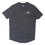 UNDER ARMOUR Mens Grey Graphic T-Shirt M Short Sleeve Crew Neck Performance