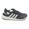 ADIDAS Womens Retro Runner Trainers Synthetic UK 6 Black White Comfort Casual