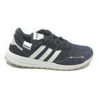 ADIDAS Womens Retro Runner Trainers Synthetic UK 6 Black White Comfort Casual