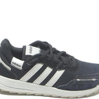 ADIDAS Womens Retro Runner Trainers Synthetic UK 6 Black White Comfort Casual
