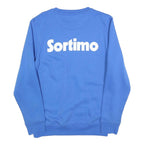 ENGELBERT STRAUSS Mens Blue Sweatshirt S Crew Neck Pullover Logo Comfort