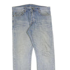 CARHARTT Mens Jeans Blue Regular Straight Denim Medium W37 L32 Zip Closure