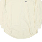 CHAPS RALPH LAUREN Mens Cream & Yellow Shirt L Button-Down Collar Cotton Blend