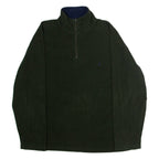 NAUTICA Mens Fleece Green 1/4 Zip M