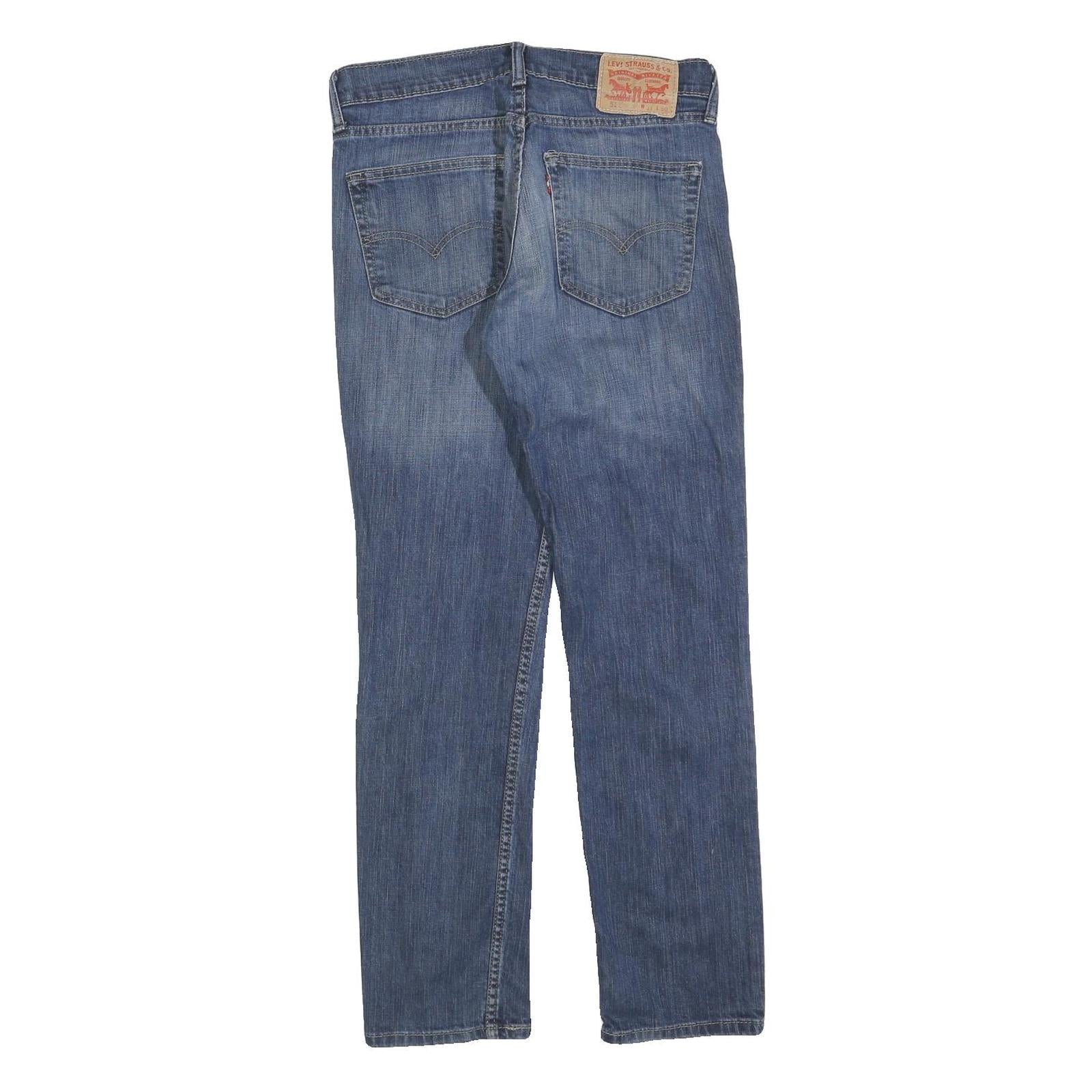 LEVI'S 511 Slim Mens Jeans Blue Slim Straight Denim Medium W31 L30 Stylish