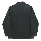 CARHARTT Mens Black Workwear Jacket XL Cotton Zip Plain Durable Heavyweight