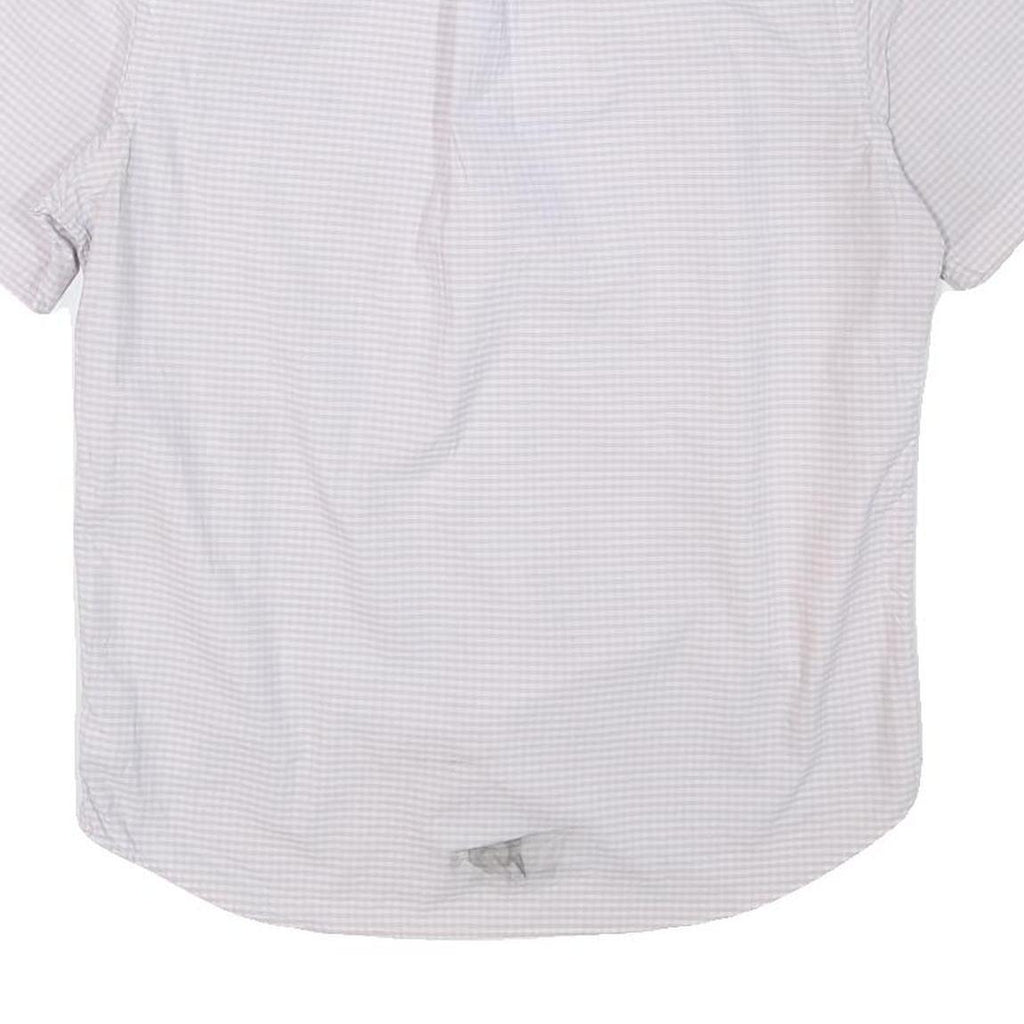 RALPH LAUREN Mens White & Pink Check Shirt M Classic Fit Button Down Summer