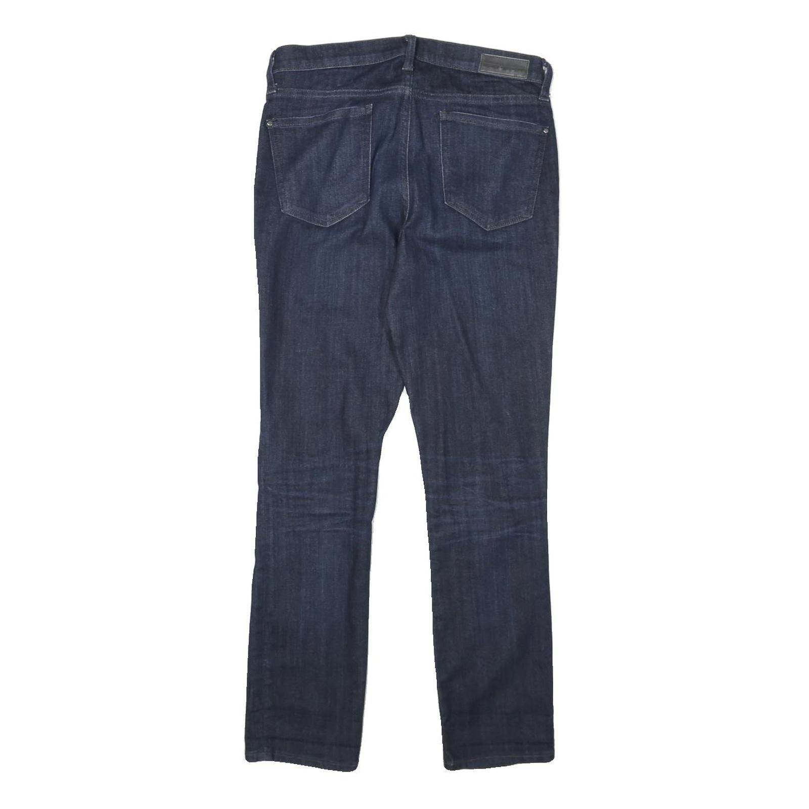 DKNY Womens Regular Blue Denim Jeans W28 L27 Zip Closure Classic Fit Stylish