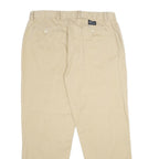 NAUTICA Mens Cotton Beige Classic Straight Trousers W36 L30 Casual Comfortable