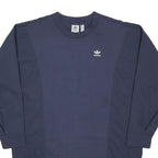 ADIDAS ORIGINALS Womens Blue Dress Polyester Blend Long Sleeve Crew Neck UK 10