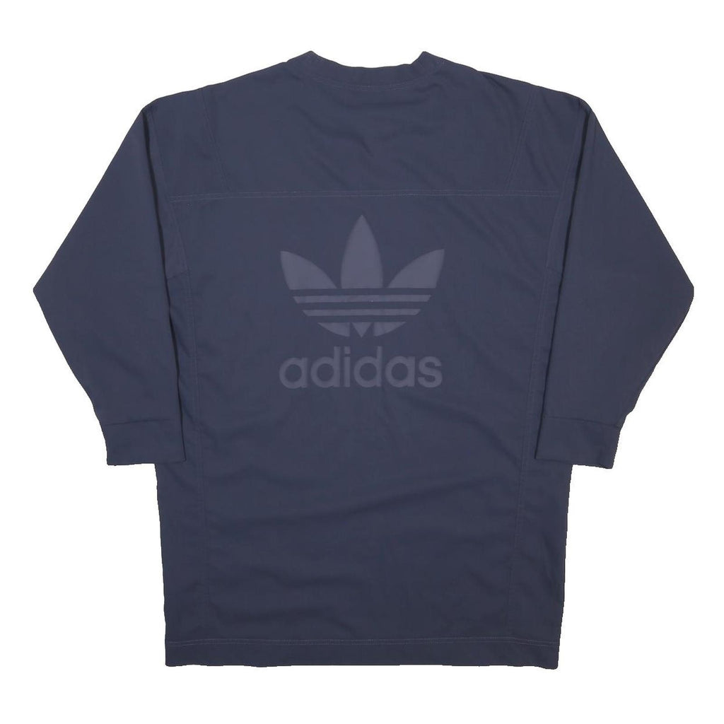 ADIDAS ORIGINALS Womens Blue Dress Polyester Blend Long Sleeve Crew Neck UK 10