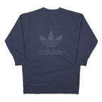 ADIDAS ORIGINALS Womens Blue Dress Polyester Blend Long Sleeve Crew Neck UK 10