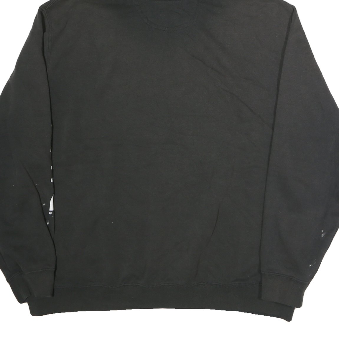 CARHARTT Mens Black Hoodie 2XL Cotton Pullover Logo Print Workwear