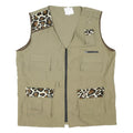 Womens Beige & Brown Animal Print Polyester Blend Jacket XL Plain Safari Utility