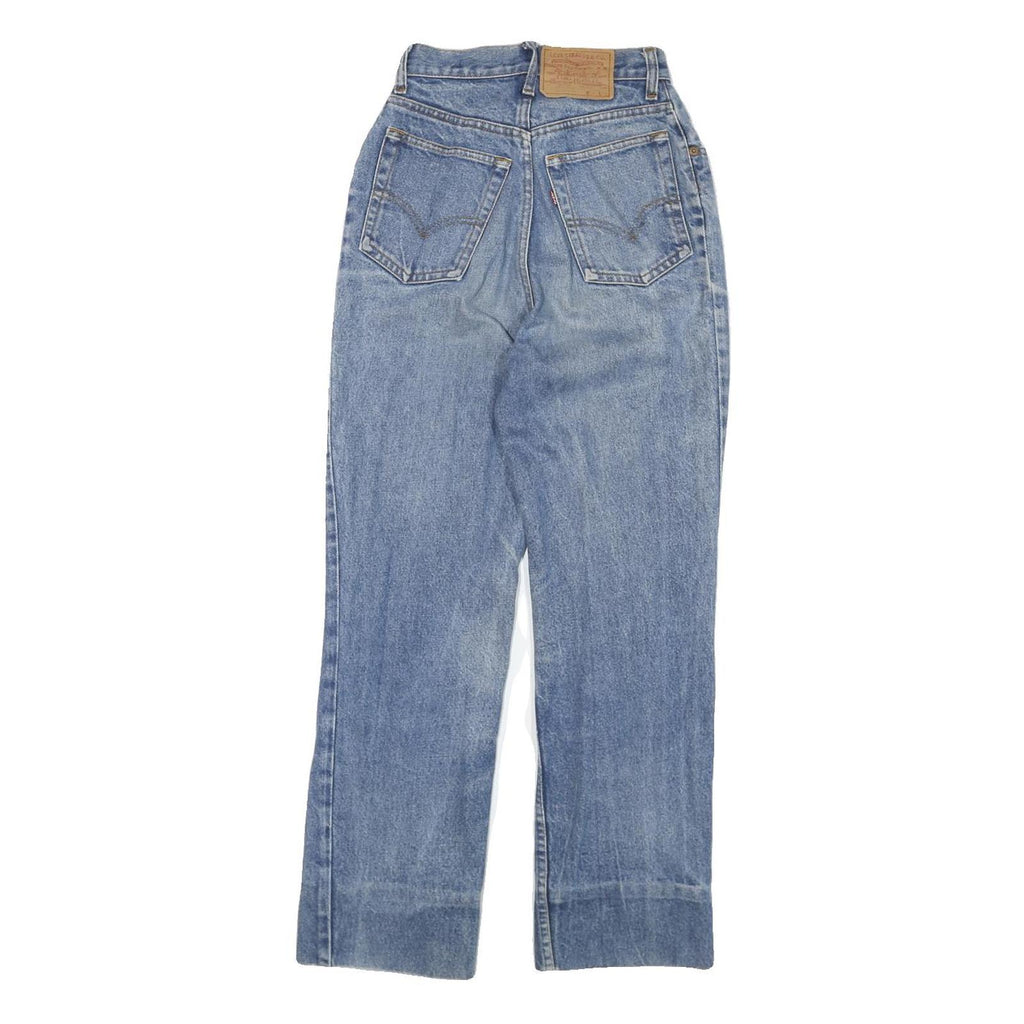 LEVI'S Womens Relaxed Straight Denim Medium W22 L27 Jeans Zip Cotton Blend