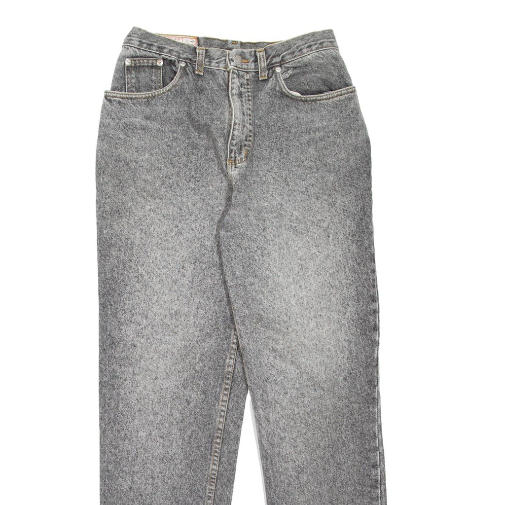 RIFLE Womens Jeans Grey Regular Mom 90s Stone Wash W26 L30
