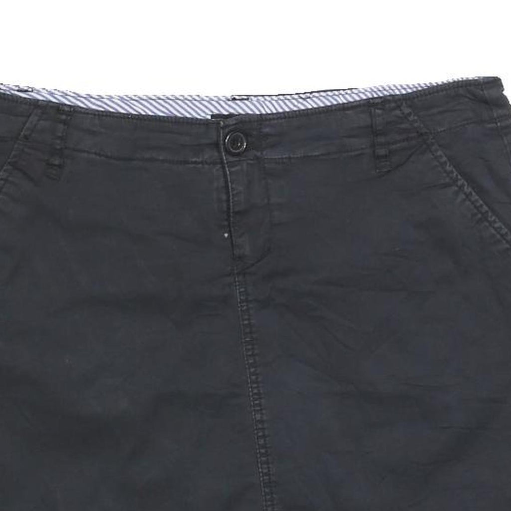 JESSICA Womens Black Mini Cotton Blend Plain Skort M Casual Everyday Style