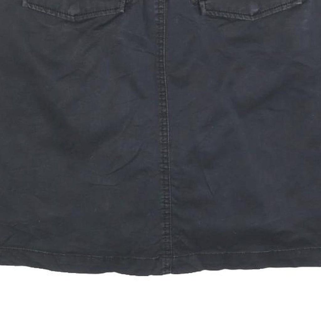 JESSICA Womens Black Mini Cotton Blend Plain Skort M Casual Everyday Style