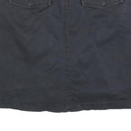 JESSICA Womens Black Mini Cotton Blend Plain Skort M Casual Everyday Style