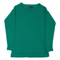 CREW CLOTHING Womens Jumper Green Tight Knit S
